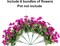 Fake Hibiscus Artificial Flowers for Outdoors Spring Summer Decoration, 6 Bundles Silk Hibiscus Flowers Bouquet UV Resistant Look Real Faux Plants